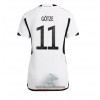 Officiële Voetbalshirt Duitsland Mario Gotze 11 Thuis WK 2022 - Dames